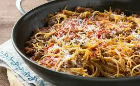 spaghettin in a skillet recipe