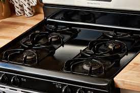 black enamel stove top