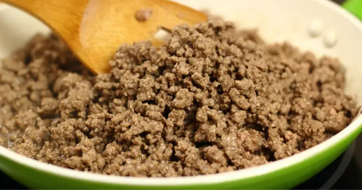 cooked ground beef
