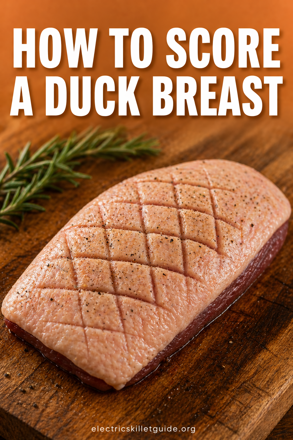 how to score duck breast