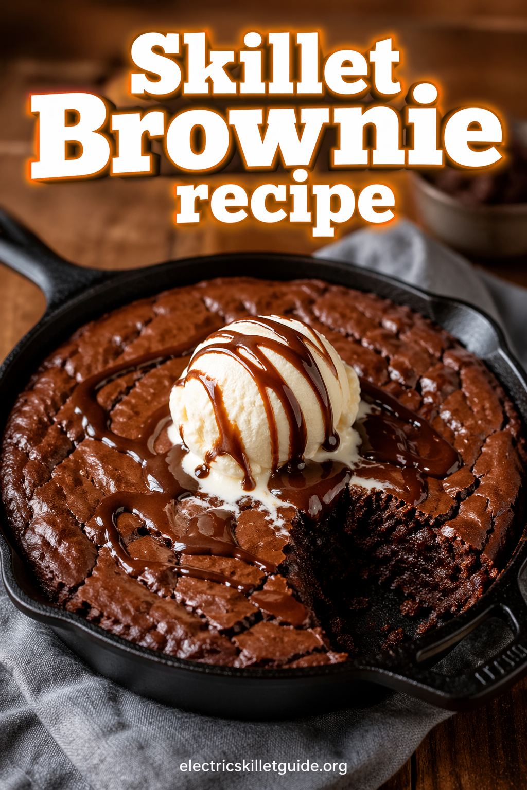 Skillet brownie