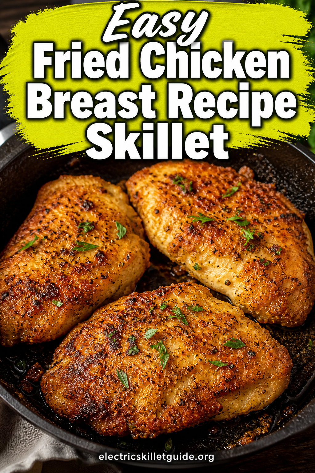 easy fried chicken breast recipe skillet