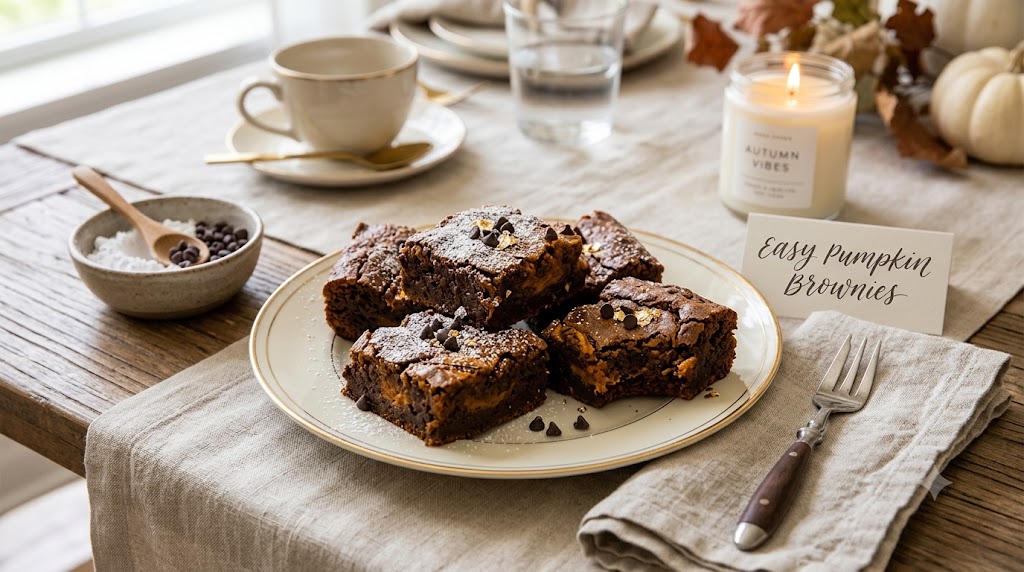 Easy Pumpkin Brownies