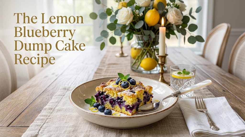 Lemon Blueberry Dump Cake Recipe