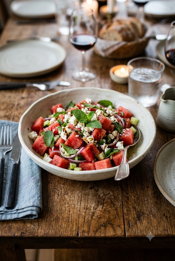 watermelon feta salad