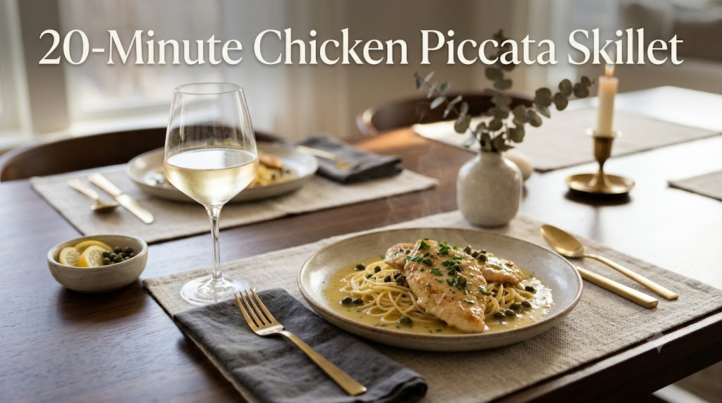 20-minute chicken piccata skillet