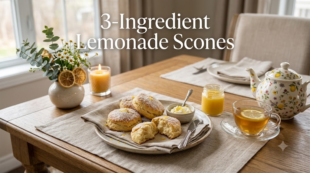 3-ingredient lemonade scones