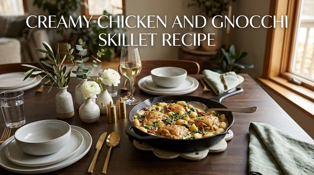 Creamy Chicken and Gnocchi Skillet Recipe