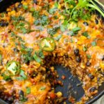 easy bean burrito skillet