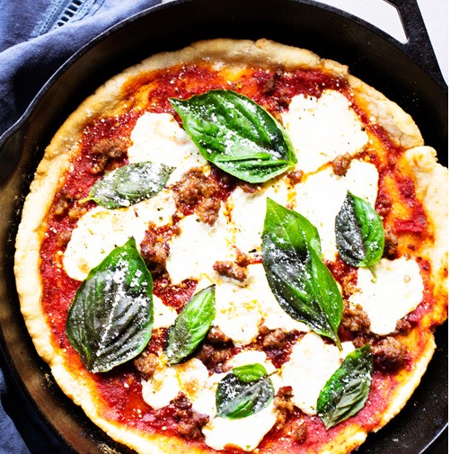 Margherita Skillet Pizza