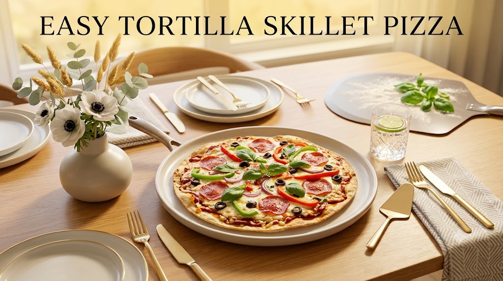 Easy Tortilla Skillet Pizza